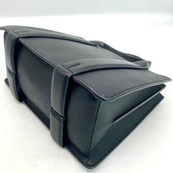 Theory Black Leather West Mini Satchel - Picture 8 of 11